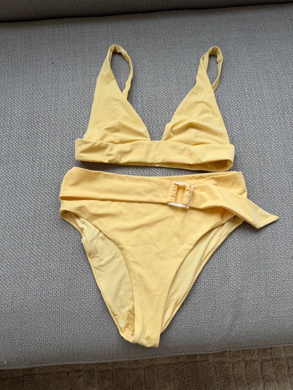 Onia Yellow High-Waist Bikini Set Size M